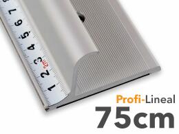 75cm - Sicherheitslineal - Aluminiumlineal