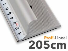 205cm - Sicherheitslineal - Aluminiumlineal