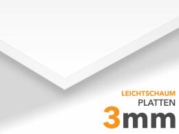 Leichtschaumplatten 3mm in weiss