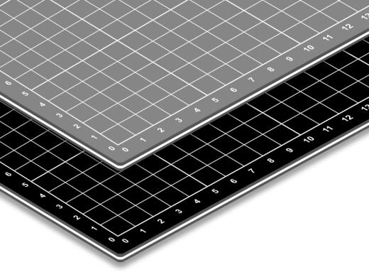 Schneidematten in grau/grau und schwarz/schwarz wieder lieferbar - Schneidematten wieder lieferbar in grau + schwarz XL und XXL