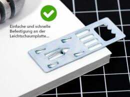 Metallaufhänger Leichtschaumplatten