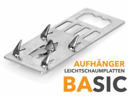 Aufhänger Leichtschaumplatten