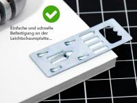 Metallaufhänger Leichtschaumplatten