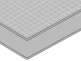 Schneidunterlage hellgrau 160cm