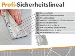 Profi Sicherheitslineal gross