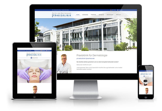Praxisklinik für Dermatologie Starnberg Webdesign und Programmierung