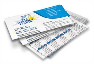 Visitenkarten mit Taschenkalender 2025